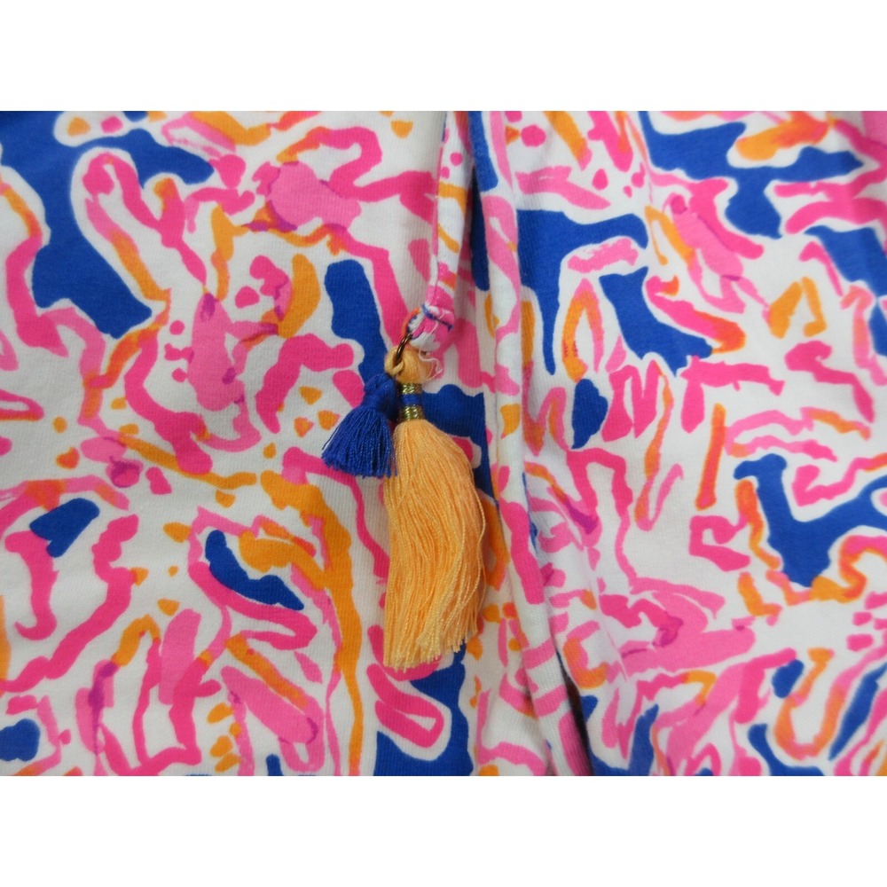 Lilly Pulitzer Yasmin Shorts Womens Small Brilliant Blue Its Electric Drawstring - Picture 4 of 14